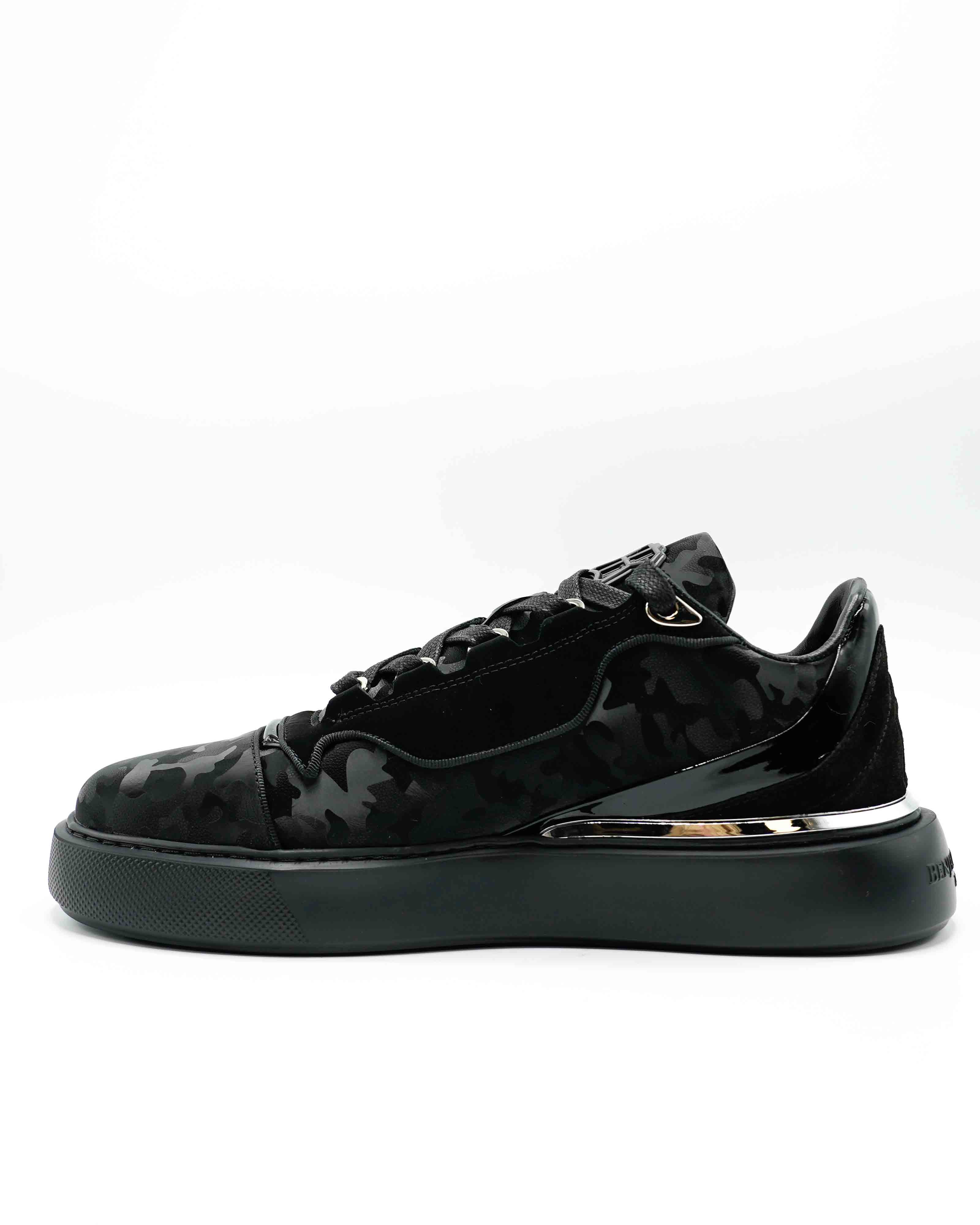 Reflective Camouflage Calfskin Sneakers - Image 4